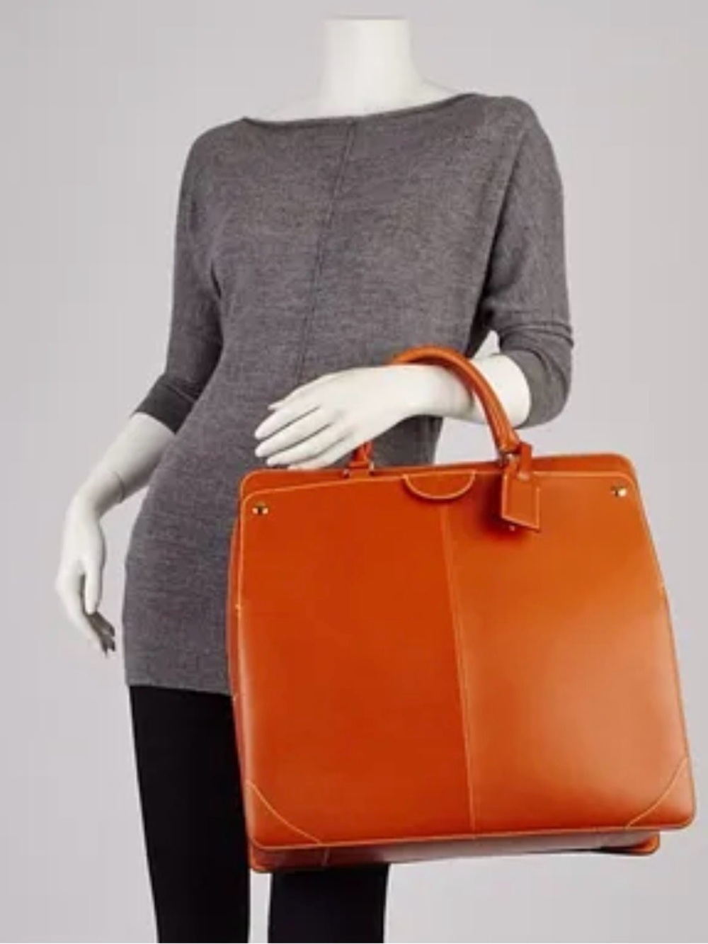 206D - Louis Vuitton Neguev GM Nomade Leather Briefcase Tote M80315 Rare